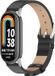 By Qubix Qubix PU Leren Bandje Zwart Geschikt voor Xiaomi Smart Band 8 / 9 / 10