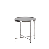 Beliani LUCEA - Bijzettafel - Zwart - Glas
