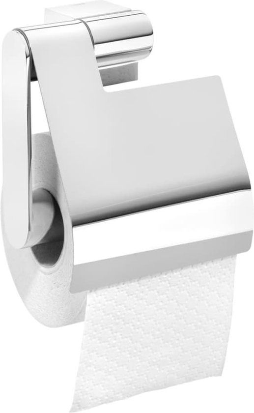 Tiger Nomad Toiletrolhouder met klep - Chroom