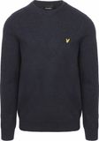 Lyle & Scott Pullover Lamswol Navy - Maat M - Heren - Pullovers