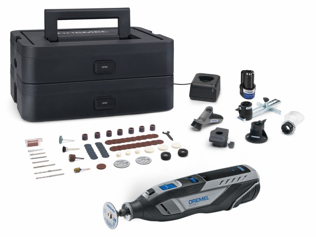 Dremel 8250-5/65 Platinum+ Multitool - Incl. 2x 12V 2.0 Ah accu - 65 accessoires