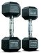 Hexa Haltères Set van 2 - 5 tot 20 kg - Rubber - Zwart
