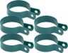 Strend Pro Paalklem METALTEC, 48 mm, groen, RAL6005, pour poteau rond, emballage de 5 pièces