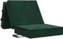 vidaXL Canapé-lit pliable 90 x 67 x 45 cm vert foncé