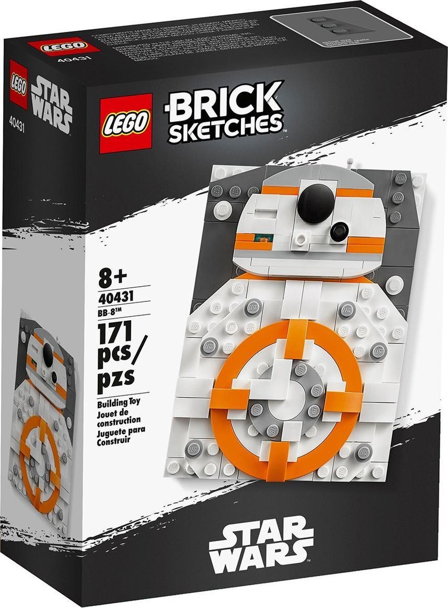 lego Brick Sketches Star Wars BB-8 Droid Set 40431