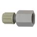 Rechte RIEGLER Rechte schroefverbinding G 1/4 i, voor slang 8/10 mm, SW 19, werkdruk max. 10 bar (20 °C) / max. 1 bar (60 °C), PA