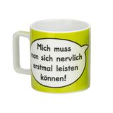 Sheepworld Wortheld mok 42031, met spreuk glimlach, porselein, rood