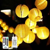 Merkloos Lichtketting voor buiten - 10 m 50 leds, uitbreidbaar, 8 modi, met afstandsbediening, geheugenfunctie en timer - voor Kerstmis terras balkon tuin