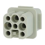 Krimpen van het contacteninzetstuk - socket voor 8p stekker