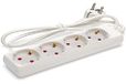 Stekkerdoos, Duitse stekkerdoos wit (4 stopcontacten, 1,5 mm² 3 m)