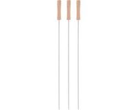 Elite Barbecue spiesen - 8x - metaal/hout - 40 cm - BBQ vleespennen