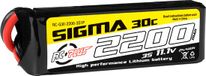 RC Plus Li-Po Batterypack - Sigma 30C - 2200 mAh - 3S1P - 11.1V - XT-60