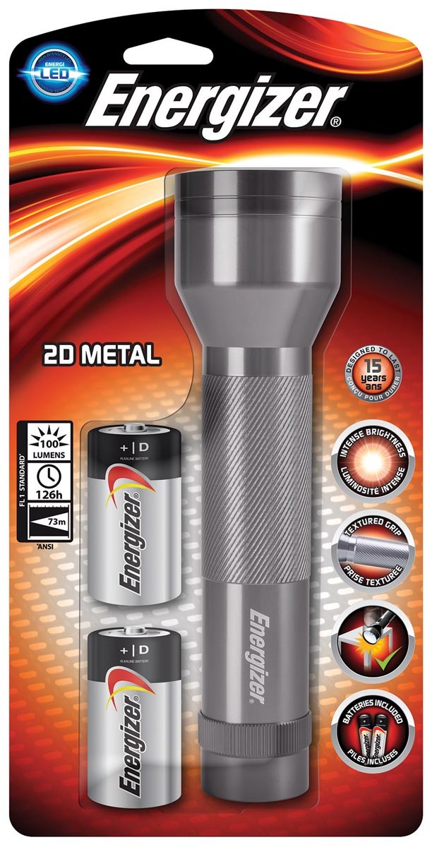 Energizer Zaklamp 2D Metal
