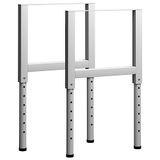 vidaXL - Werkbankframes - verstelbaar - 2 - st - 55x(69-95,5) - cm - metaal - grijs