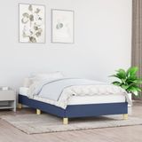 Maison Exclusive - Cadre de lit sans matelas, bleu, 90x190 cm, tissu