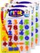 Concorde Magnetische cijfers/rekenen set - 3x - regenboog kleuren - 4 cm