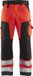 Blåkläder Werkbroek High Vis zonder spijkerzakken 1566-1811 - High Vis Rood/Zwart - D120