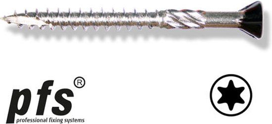 pgb-Europe PFS - Potdekselschroef 4x40 RVS zwart Torx 200st