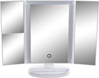 Item International Badkamerspiegel / make-up spiegel met LED verlichting 34 x 11 x 28 - Vierkant - Wit