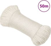 vidaXL Touw 6 mm 50 m polypropeen wit