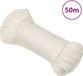 vidaXL Touw 6 mm 50 m polypropeen wit