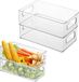 Unyqoos® Set de quatre boîtes de rangement transparentes pour réfrigérateur et garde-manger