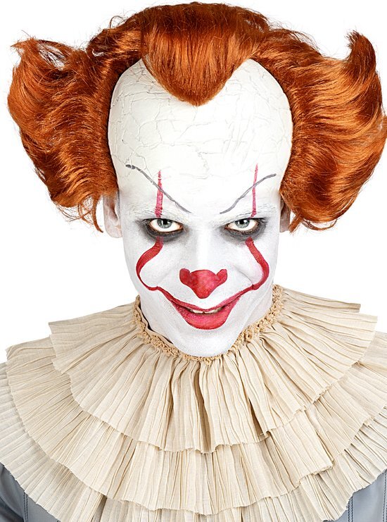 Funidelia Pennywise pruik voor volwassenen - It Chapter Two - Rood