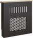 HOMCOM Radiatorbekleding - Spaanplaat - 78 x 19 x 81 cm - Zwart