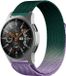 Strap-it Milanese Smartwatch band - Geschikt voor Samsung Galaxy Watch 46mm - Paars/Groen