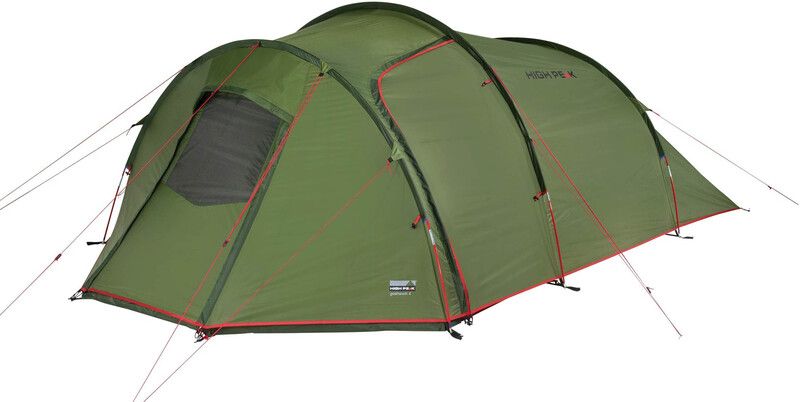 High Peak Goshawk 4 Tent - pesto/red - 4 Person