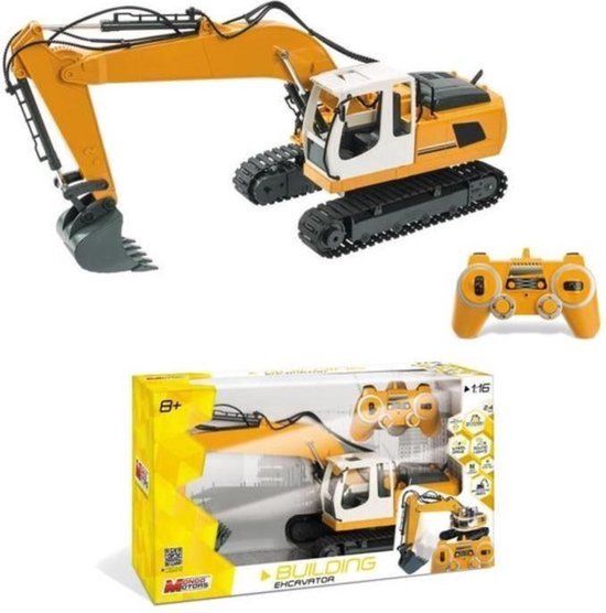 Mondo Radiogestuurd Voertuig Bouwplaats Graafmachine 1/16