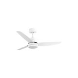 Eden pulse Witte ventilator, 20 W, led, geïntegreerd, 2350 lm, 3 temperaturen, afstandsbediening, 38/48 x 112 x 112 cm