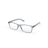 Contacta, Ultraplatte leesbril voor dames en heren, ultraplatte en draagbare leesbril, semi-transparant frame met flexibele stangen, verpakking met ultradunne doos, 20 g