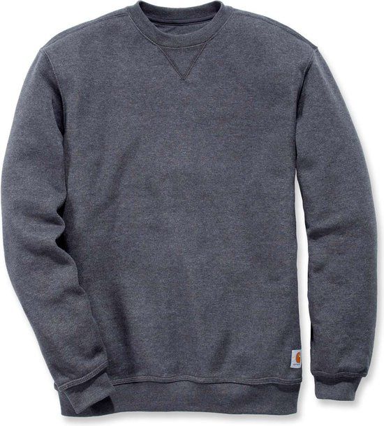 Carhartt K124 Midweight Crewneck Sweatshirt - Original Fit - Carbon Heather - L