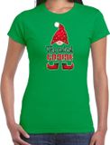 Bellatio Decorations fout kersttrui t-shirt dames - Cutest Gnome - green - Christmas dwarf XS