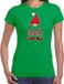 Bellatio Decorations fout kersttrui t-shirt dames - Cutest Gnome - green - Christmas dwarf XS