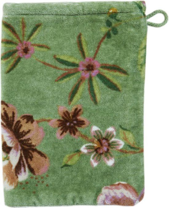 Pip Studio Secret Garden Washand Groen 16x22 cm