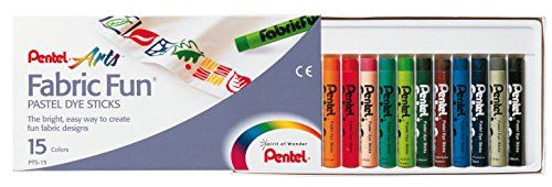 Pentel GmbH PTS15 - stoffen krijt 15 stuks plastic etui