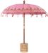 vidaXL Balinese parasol met voet Roze Ø 210-220 cm
