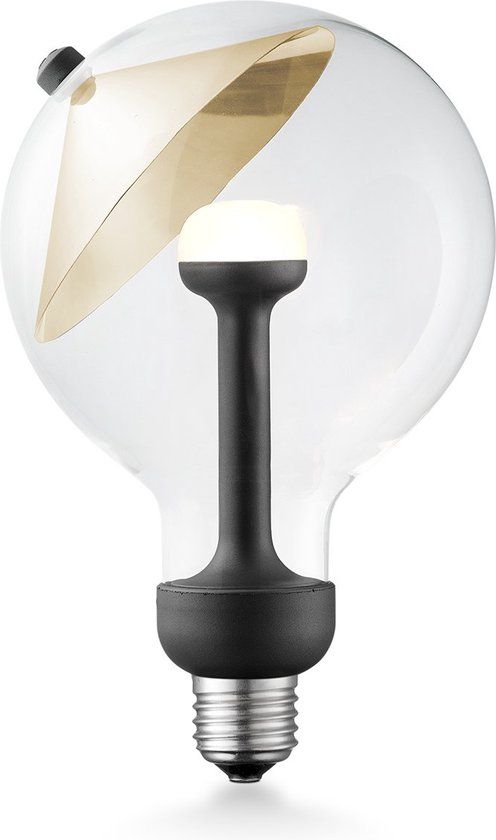 Home Sweet Home Design LED Lichtbron Move Me Goud G120 Cone LED lamp 12/12/18.6cm E27 Dimbaar 5W 400lm 2700K