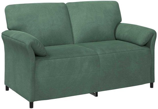 vidaXL 2-Zits Sofa Zeegroen Fluweel 158 x 83 x 95 cm