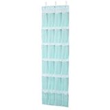 Amazon Basics Deurorganizer, hangend, met 24 zakjes, jadegroen, 47 x 6,3 x 165 cm