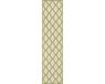 Safavieh Trellis Indoor/Outdoor Geweven Vloerkleed, Beachhouse Collectie, BHS122, in Creme & Olijf, 61 X 244 cm