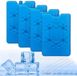 Dailygoods Sac isotherme réutilisable - Blocs réfrigérants 4 pièces - Plaque de congélation - Écologique - Conception étanche - Idéal pour le transport réfrigéré
