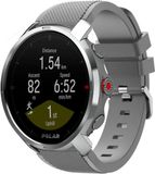 Strap-it Polar Grit X twill siliconen band - grijs