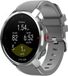 Strap-it Polar Grit X twill siliconen band - grijs