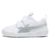 Puma Kindersneaker Multiflex 2 Glitz FS V PS 403211 - Wit/Zilver - Maat 35