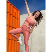 Les Poulettes Fitness Dames legging Les Poulettes Fitness rose corail