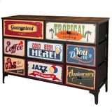 AKTIVE Max Home Ladenkast Max Home Vintage 103 x 77 x 30 cm Bruin