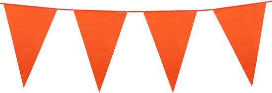 Top1Toys Globos Reuze slinger - oranje - vlag 30 x 45 cm - 10 meter